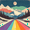 Colorful Road at Night, variant on FORMRS Kids Pajama Pants with Pockets Size 6-8Y Boys Lounge Sleep Bottoms, Cute Rainbow