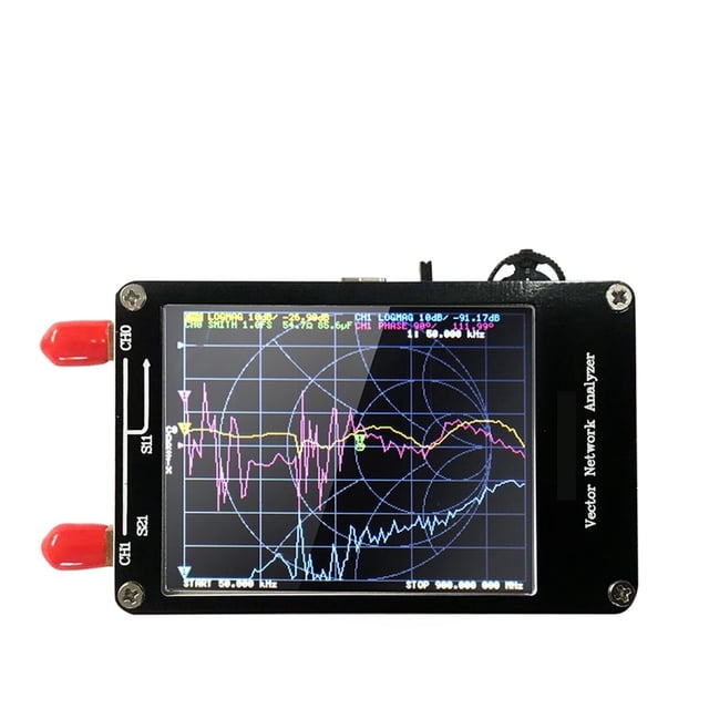 VNA-F V2 Vector Network Analyzer 4.3 Inch IPS LCD Display Spectrum Analyzer S-A-A-2 Antenna Analyzer Short Wave HF VHF UHF ,Multiple Functions