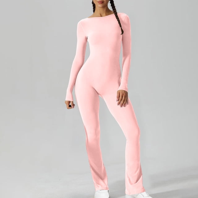 LSLJS Combinaison Longue Sans Manches à Col, à Taille Ajustée, pour le Printemps et l'Automne
