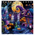 thumbnail image 1 of 71 Inch x 71 Inch Halloween Shower Curtain Liner Window Curtains, Halloween Decorations Theme Decor Props Bathroom,A42, 1 of 1