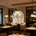 thumbnail image 5 of Elegant Decorative Glass Lamp Shade Small Lampshades Pendant Light Cover For Lamps Chandelier Fixture Lighting Furniture Protection 6.3X5.1" Happy Day!, 5 of 5