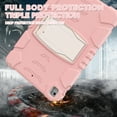 thumbnail image 6 of iPad 5th/6th Generation (9.7 inch, 2017/2018) Case,Dteck Shockproof Rubber 3-layer Protection Armor Hybrid Kickstand Protector Cover for iPad Air 2/iPad Pro 9.7" ,Pink, 6 of 7
