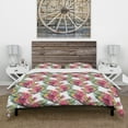 thumbnail image 3 of Designart 'Blooming Waterlilies' Floral Duvet Cover Set, 3 of 4