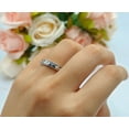 thumbnail image 3 of Wave Band Simple Plain Ring 925 Sterling Silver Size 5, 3 of 4