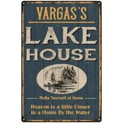 VARGAS'S Lake House Blue Cabin Home Decor Gift 8x12 Metal 208120038221