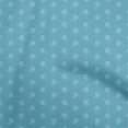 thumbnail image 1 of Tissu Bleu Turquoise en Mousseline de Soie de Pomme Robe de Fer Minimal Rétro Tissu Imprimé Tissu par la Cour 42 Pouces de Large, 1 of 5