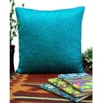 thumbnail image 5 of Yuga Decorative Shiny Metallic Blue Sequin Glitter Pillow Cover Throw Cushion Case 12 X 12 Inches, 5 of 5