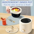 thumbnail image 3 of TOPWIT Rice Cooker Small, 2-Cups Uncooked, 1.2L Mini Rice Cooker with Non-stick Coating, BPA Free, Portable Rice Maker with One Touch & Keep Warm Function, Beige, 3 of 8