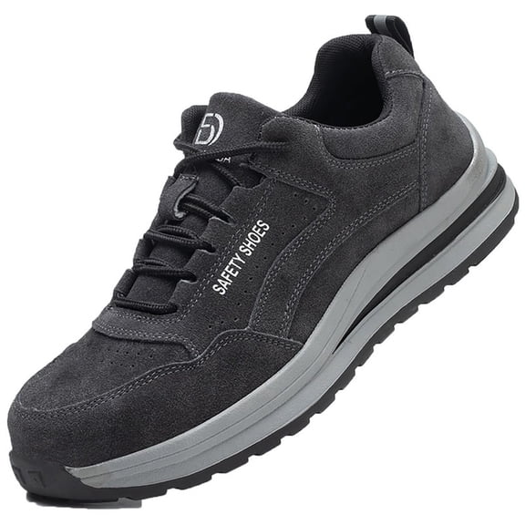 AUXDIQ Safety Trainers Men Women Steel Toe Cap Trainers Lightweight Work Shoes Comfy Industrial Sneakers Construction Work Boots