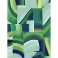 thumbnail image 2 of Popp, Grace 15x18 Gold Ornate Wood Framed with Double Matting Museum Art Print Titled - Oceanic Patchwork I, 2 of 4