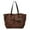 Light Brown, variant on Women Faux Suedetote Bag Leopard Print Shopper Bag For Work Beach (White)
