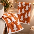 thumbnail image 7 of Rysoverian 2 Pcs Christmas Tree Hand Towels Soft Absorbent Fingertip Towels Holiday Kitchen Bathroom Decor, 7 of 7