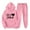 Pink, variant on ibuvkizy Sweatsuits Women 2 Piece Outfit!Outfits Men's and Women's Sports Tracksuits Long Sleeve Pullover Hoodies Sweatshirt Loose Coat and Sweatpants Fall Winter Suit Pink,M