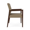 thumbnail image 2 of Pemberly Row Waiting Reception Wide Guest Chair Wood Frame in Brown, 2 of 5