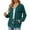 Green, variant on Ediodpoh Women's Autumn Winter Loose Long Sleeve Hooded Zipper Cardigan for Women Pocket Sweater Navy XL