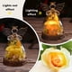 thumbnail image 3 of Figura de ángel con forma de rosa auténtica preservada en cristal con luz LED, 3 of 8