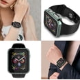 thumbnail image 2 of Njjex for Apple Watch 40mm Series SE 6 5 4 Case with Screen Protector, PC Hard Bling Crystal Diamonds Shiny Rhinestone Bumper Protective Case for iWatch Series 4/5/6 -Green 40mm, 2 of 10
