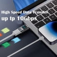 thumbnail image 4 of 1PC Digital LED Display USB 3.2 Adapter 36-60W 10Gbps Laptop Type-C Converter Data Transmission A-M to A-F, 4 of 5