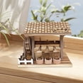 thumbnail image 1 of Adorno de rueda de agua con manivela, centro de mesa decorativo, artesanía de madera, estilo vintage para inauguración de casa, bar, decoración de, 1 of 8