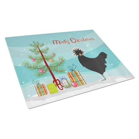 

Caroline s Treasures Polish Poland Chicken Christmas Glass Cutting Board Large