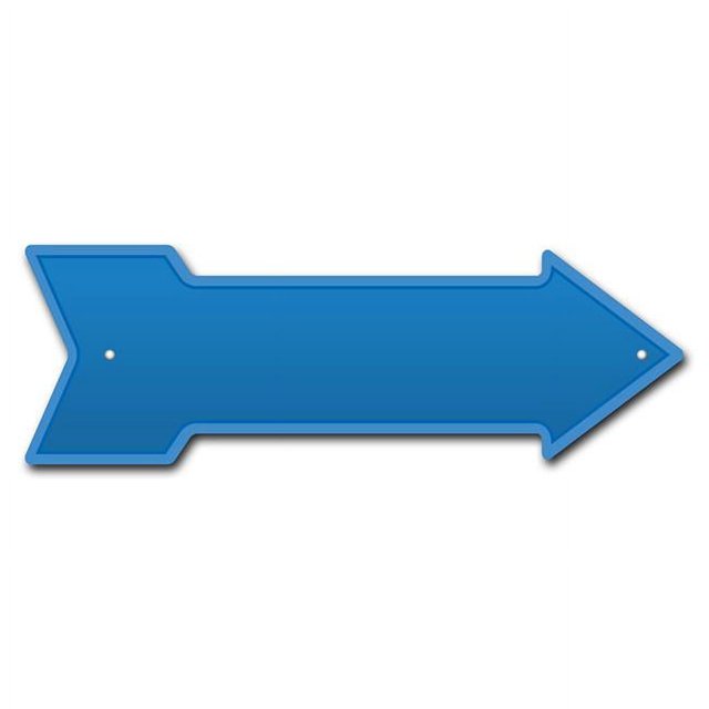 SignMission P-ARROW8-999940 8 x 24 in. Wide Blue Arrow Sign