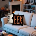 thumbnail image 4 of Halloween Striped Linen Pillow Cover Halloween Patterns Soft Durable Machine Washable for Home Living Room Sofa Decoration, 4 of 4