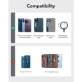 thumbnail image 4 of ESR Geo Magnetic Wallet Compatible with iPhone 12-17 Series, 5-Card RFID-Blocking Holder & Adjustable Stand, Black, 4 of 8