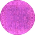 thumbnail image 1 of Ahgly Company Indoor Round Oriental Pink Industrial Area Rugs, 7' Round, 1 of 4