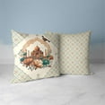 thumbnail image 4 of Mughal Splendor Indoor/Outdoor Pillow with Removable Cover in Brown 26x26, 4 of 7