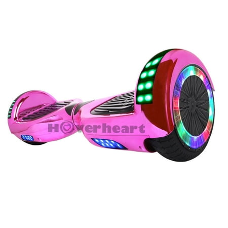 6.5'' Hoverboard Bluetooth Speaker LED STAR FLASHING WHEELS Scooter UL Listed Chrome