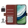 thumbnail image 5 of For Huawei Mate 60 Pro RFID Blocking Wallet Genuine Cow Leather Case Silky Feeling Phone Cover, 5 of 5