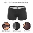 thumbnail image 4 of 4 piezas Mujeres Sexy Body Sculpting Cadera Levantamiento Pantalones Body Shaping Lencería Show Hip Mujer Show PP Hip Levantamiento Bragas Boxer Calzoncillos Malla Bragas Sexy (XL, Negro+Tono de piel) Sincero Electrónica, 4 of 5