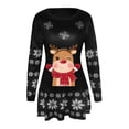 thumbnail image 4 of Vestidos de Navidad Para Mujer Moda Otoño E Invierno Manga Larga Navidad Impreso Cuello Redondo Vestidos Largos Odeerbi ODB198532, 4 of 5