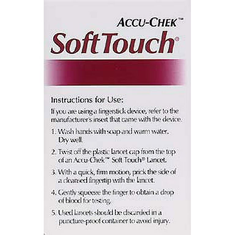 ACCU-CHEK Soft Touch Lancets 100 Each 