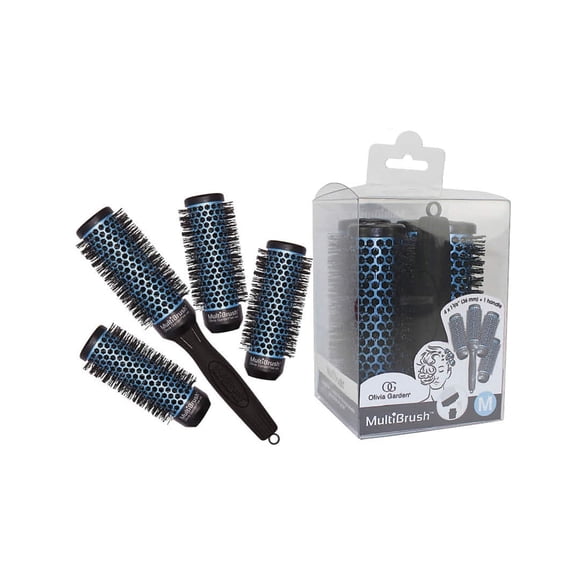 Kit de cepillos de pelo Olivia Garden MultiBrush térmicos desmontables