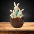 thumbnail image 3 of GROWTH TANK Rabbit Statue Sculpture Craft Easter Bunny Miniature Figurines for Shelf Mother Mother Child Rabbit, 3 of 7