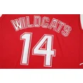thumbnail image 3 of Camiseta de baloncesto retro de Zac Efron Troy Bolton East High School Wildcats número 14 roja para hombre, camiseta bordada cosida, camiseta deportiva, 3 of 4