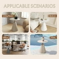thumbnail image 3 of Vmopu Home Dark Grey Round Table Aluminum Alloy for Outdoor Camping Balcony Strong and Durable, 3 of 8