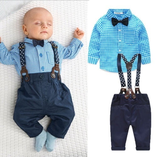 baby boy suspender outfit