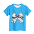 thumbnail image 3 of Manga Corta Crop Top para Niños Niños Pascua Impresa Cuello Redondo Casual Camiseta Tee para 3-14 Años, 3 of 5