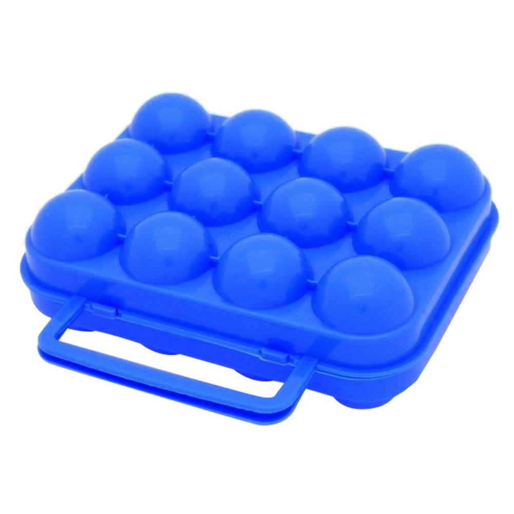 Mdesiwst Egg Carrier Holder for Camping, Egg Carrier Holder with Handle, Safely Carry Up to 12 Eggs
