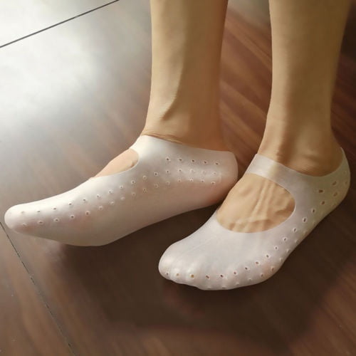 1Pair Silicone Moisturizing Gel Heel Socks Cracked Foot Skin Care Protector NEW