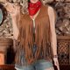 thumbnail image 1 of Chaquetas y abrigos casuales sin mangas y sin capucha para mujer, moda femenina, camiseta lisa, blusa sin mangas, blusa informal, chaqueta, ropa hippie de los años 70, chaqueta, abrigo de gamuza sinté, 1 of 6