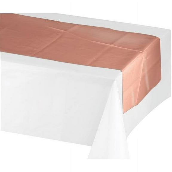 Creative Converting 340241 Rose All Day Plastic Table Runner