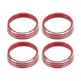 thumbnail image 1 of Uds. Perilla de ventilación de aire A/C anillos de adornos reemplazo de decoración de aleación de aluminio rojo para Honda VEZEL XRV, 1 of 9