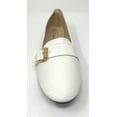 thumbnail image 3 of Victoria K Women's Faux Snake Skin With Gold Buckle Ballerina Flats, 3 of 5