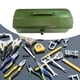 thumbnail image 1 of Caja de Herramientas de Reparación de Automóviles de Metal de 15 Pulgadas con Bloqueo, Organizador Versátil con Asa de Transporte, Bolsa de Transporte Verde, 1 of 8