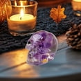 thumbnail image 5 of YIMWNYI Natural Crystal Gravel Drip Resin Skull, Halloween Decoration Ghost Head, Miniature Ornament for Parties, DIY Crafts, Festive Mood Enhancer, Unique Tabletop Decor, 5 of 6