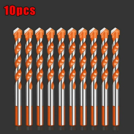 

BAMILL 10x Triangle Drill Bit Multifunctional Hand Tool 6mm for Metal Wood Glass