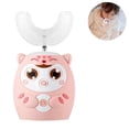 thumbnail image 2 of Cepillo de dientes eléctrico ultrasónico para niños, cabezal de gel de sílice suave, tipo U, 2 of 5
